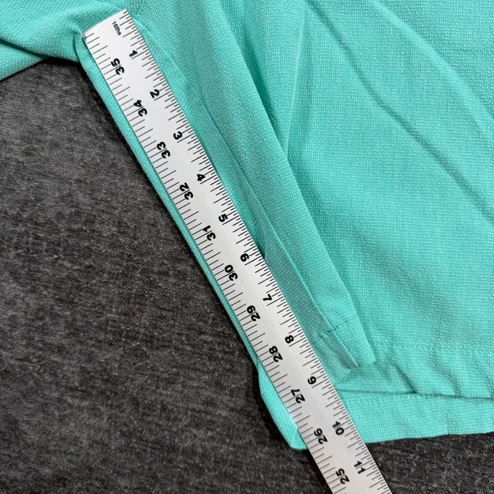 Adidas Golf Shorts Mens 40 Mint Green Textured Performance End Plastic Waste